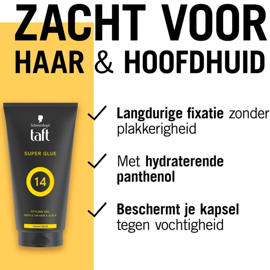 Taft Haargel>Schwarzkopf Super Glue Level 14 Haargel Tube
