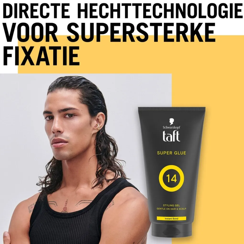 Taft Haargel>Schwarzkopf Super Glue Level 14 Haargel Tube