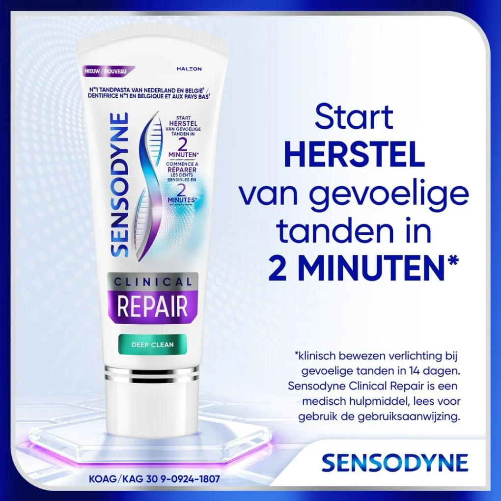 Sensodyne Tandpasta>Clinical Repair Deep Clean Tandpasta