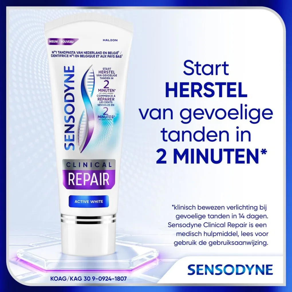 Sensodyne Tandpasta>Clinical Repair Active White Tandpasta