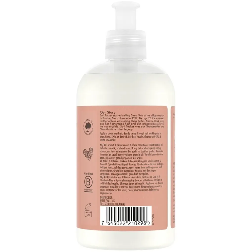 SheaMoisture Conditioner>Coconut & Hibiscus Curl & Shine Conditioner