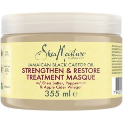 SheaMoisture Haarmasker|Haartreatment>Jamaican Black Castor Oil Strenghten & Restore Treatement Masker