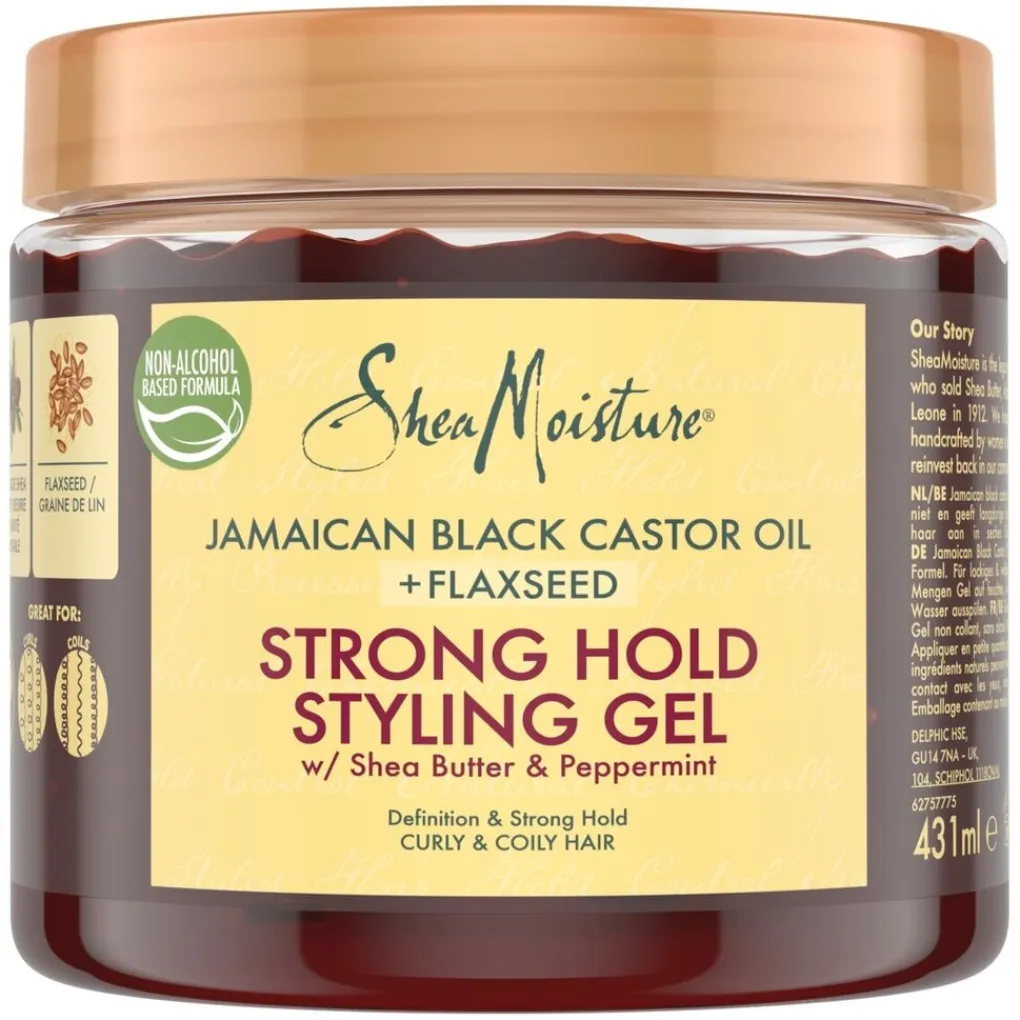 SheaMoisture Haargel>Jamaican Black Castor Oil + Flaxseed Strong Hold Styling Gel
