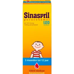 Sinaspril Pijn>120mg Vloeibaar Paracetamol