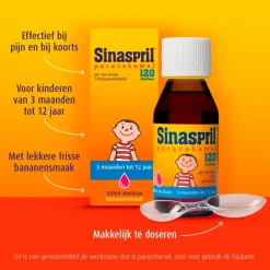 Sinaspril Pijn>120mg Vloeibaar Paracetamol