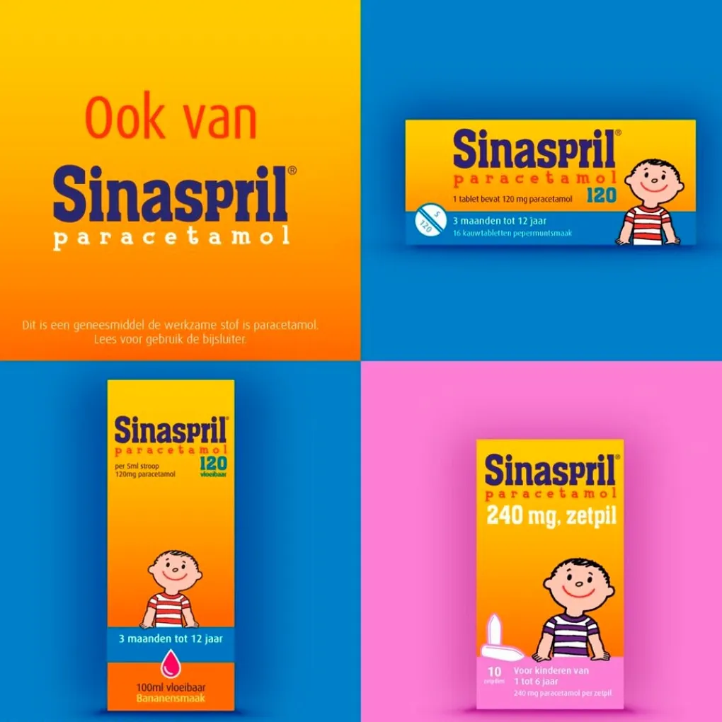 Sinaspril Pijn>Paracetamol 120mg Zetpillen