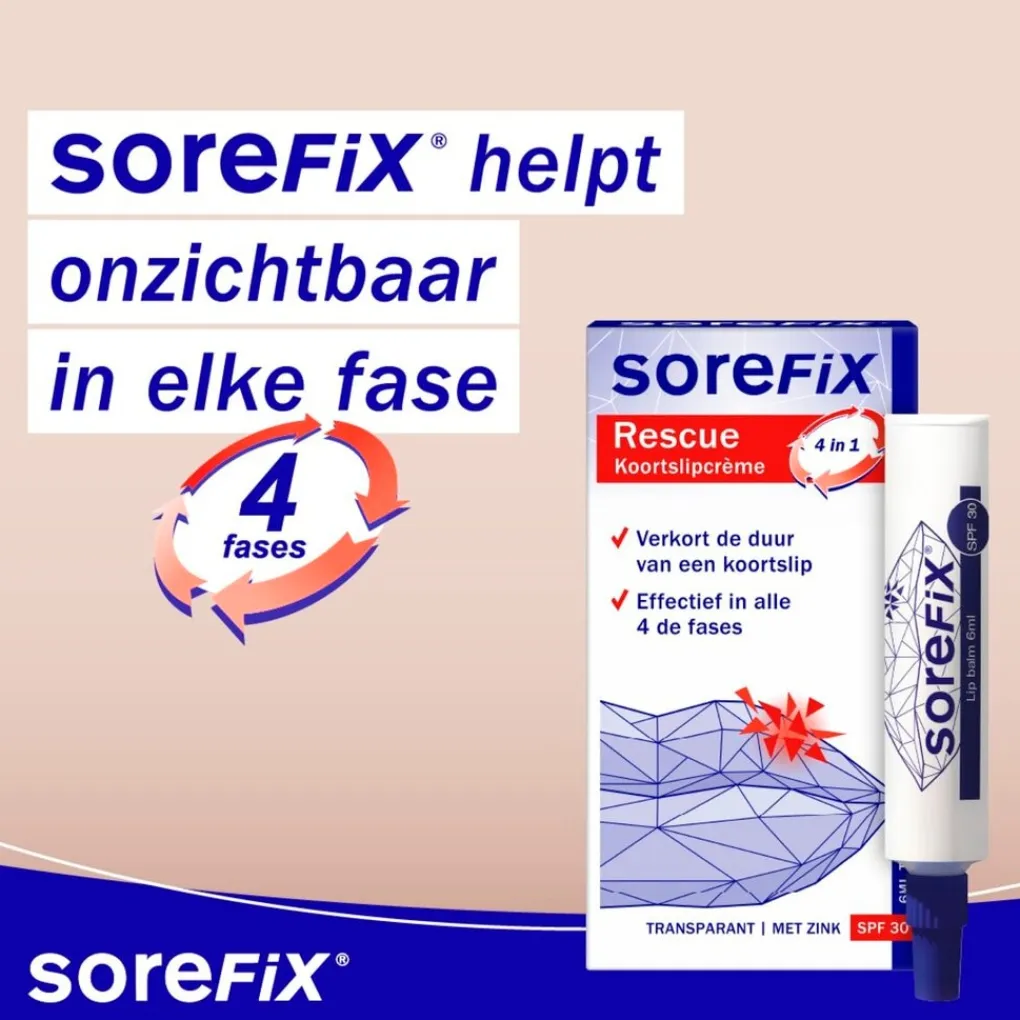 Sorefix Oor En Mond>Rescue Koortslipcrème