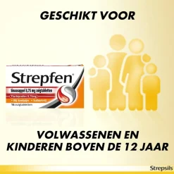 Strepfen Luchtwegen>Sinaasappel Suikervrij Zuigtabletten