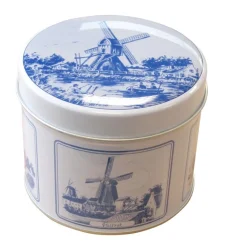 Overig Snacks En Snoep>Stroopwafels in Delfts Blauw Blik