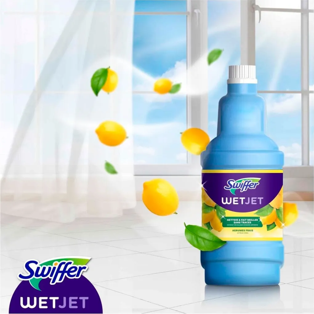 Swiffer Dweilen En Vloerwissers>WetJet Citroen Fris Vloeibaar Vloerreinigingsmiddel