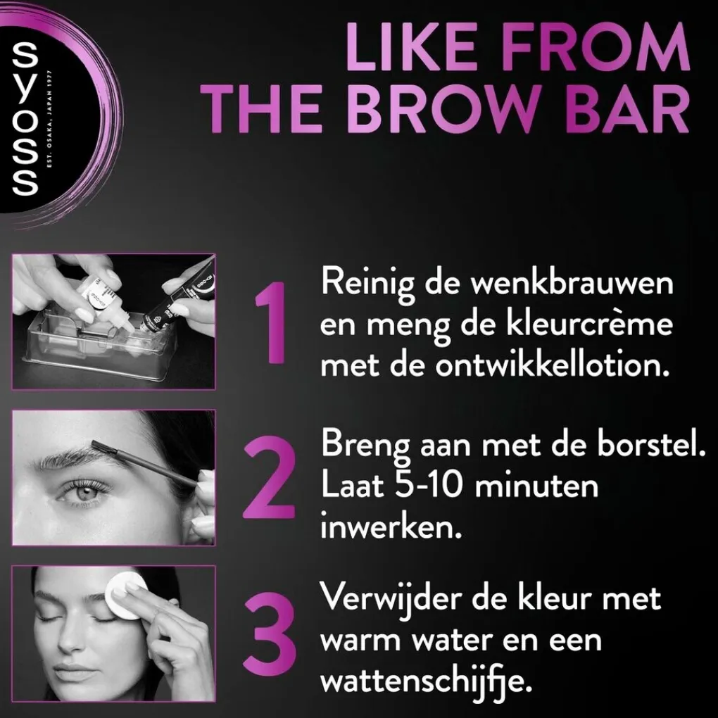 Syoss Haarverf>Brow Tint Donkerblond Permanente Wenkbrauwverf