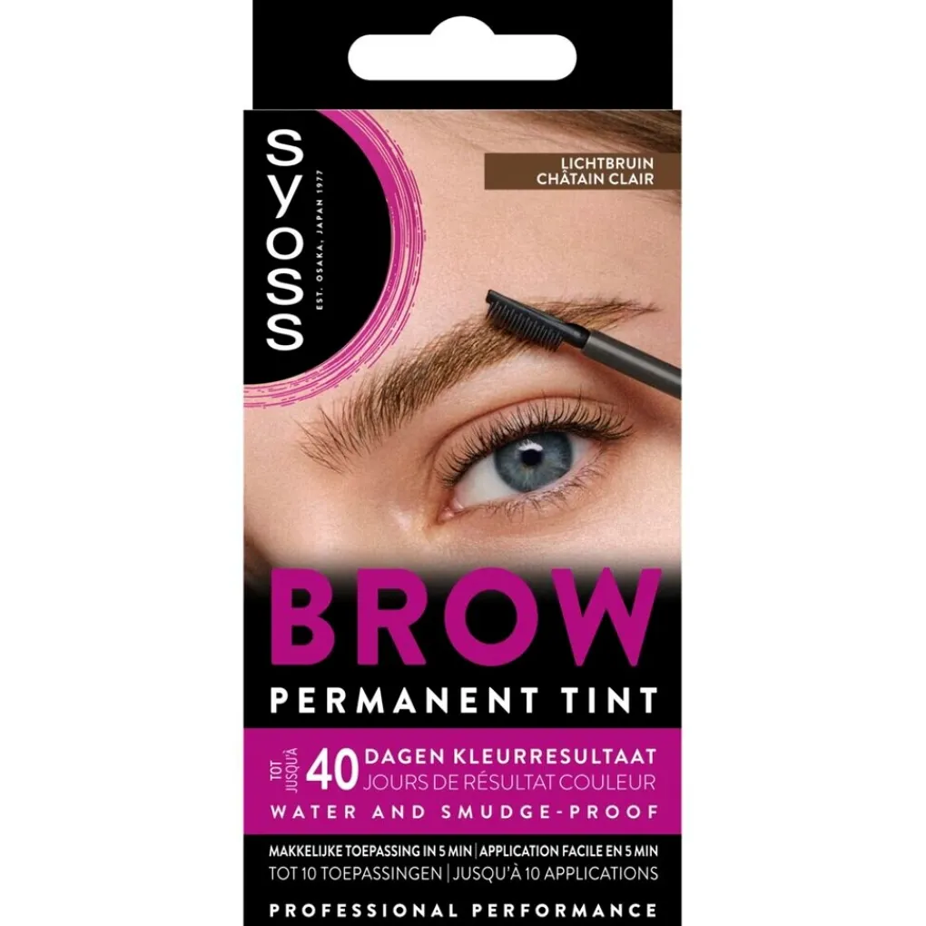 Syoss Haarverf>Brow Tint Lichtbruin Permanente Wenkbrauwverf