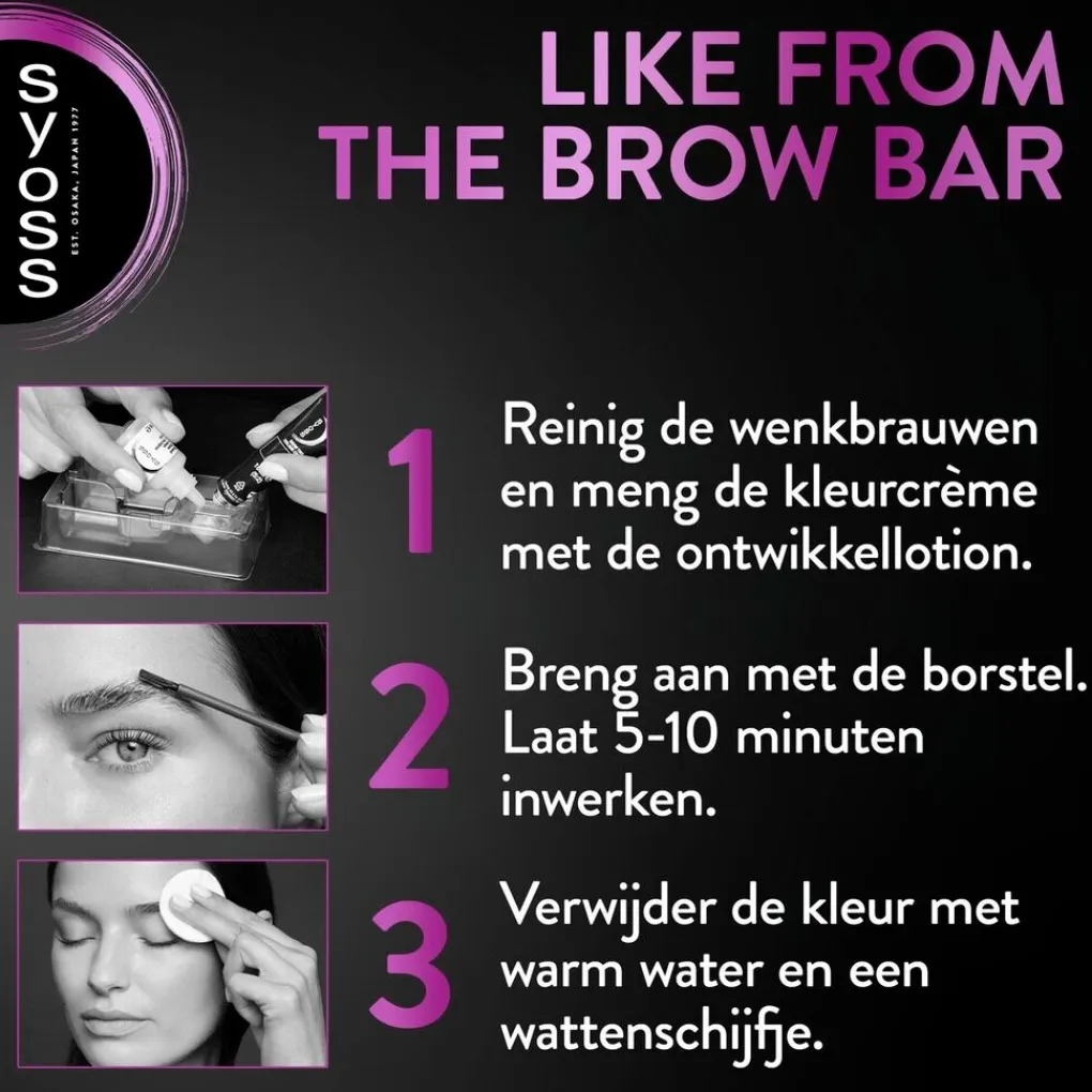 Syoss Haarverf>Brow Tint Lichtbruin Permanente Wenkbrauwverf