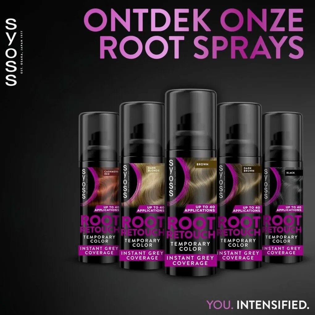 Syoss Haarverf>Donker Midden Bruin Uitgroeispray