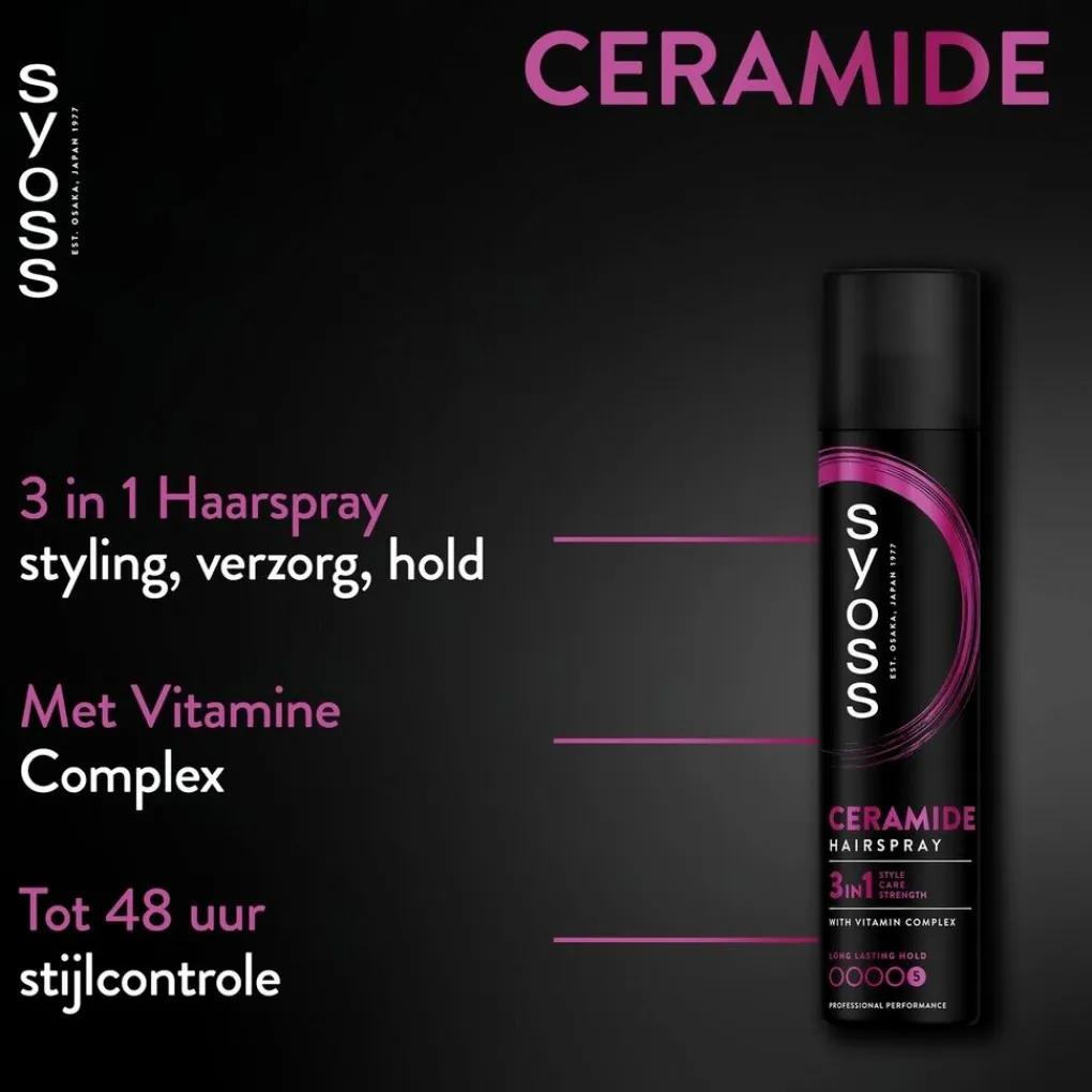 Syoss Haarlak>Hold 5 Ceramide Haarspray