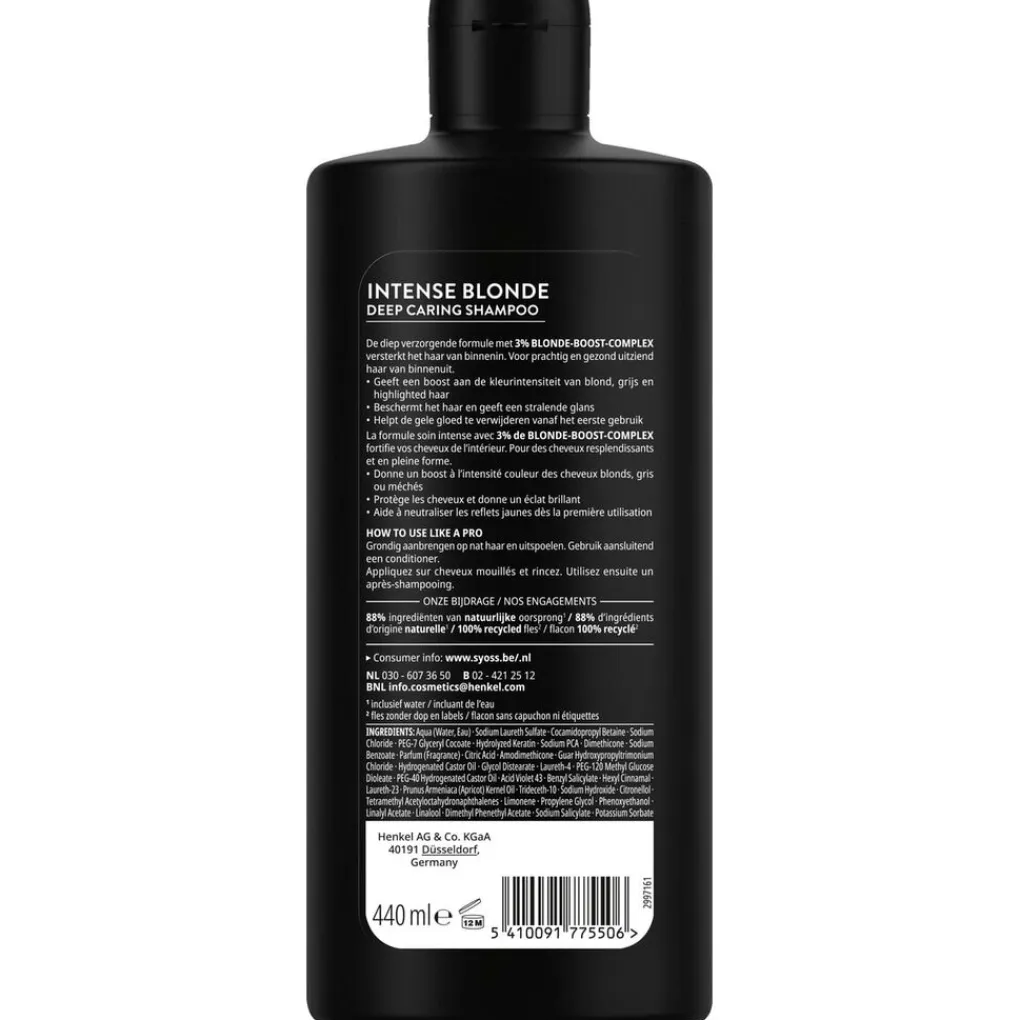 Syoss Shampoo>Intense Blonde Shampoo
