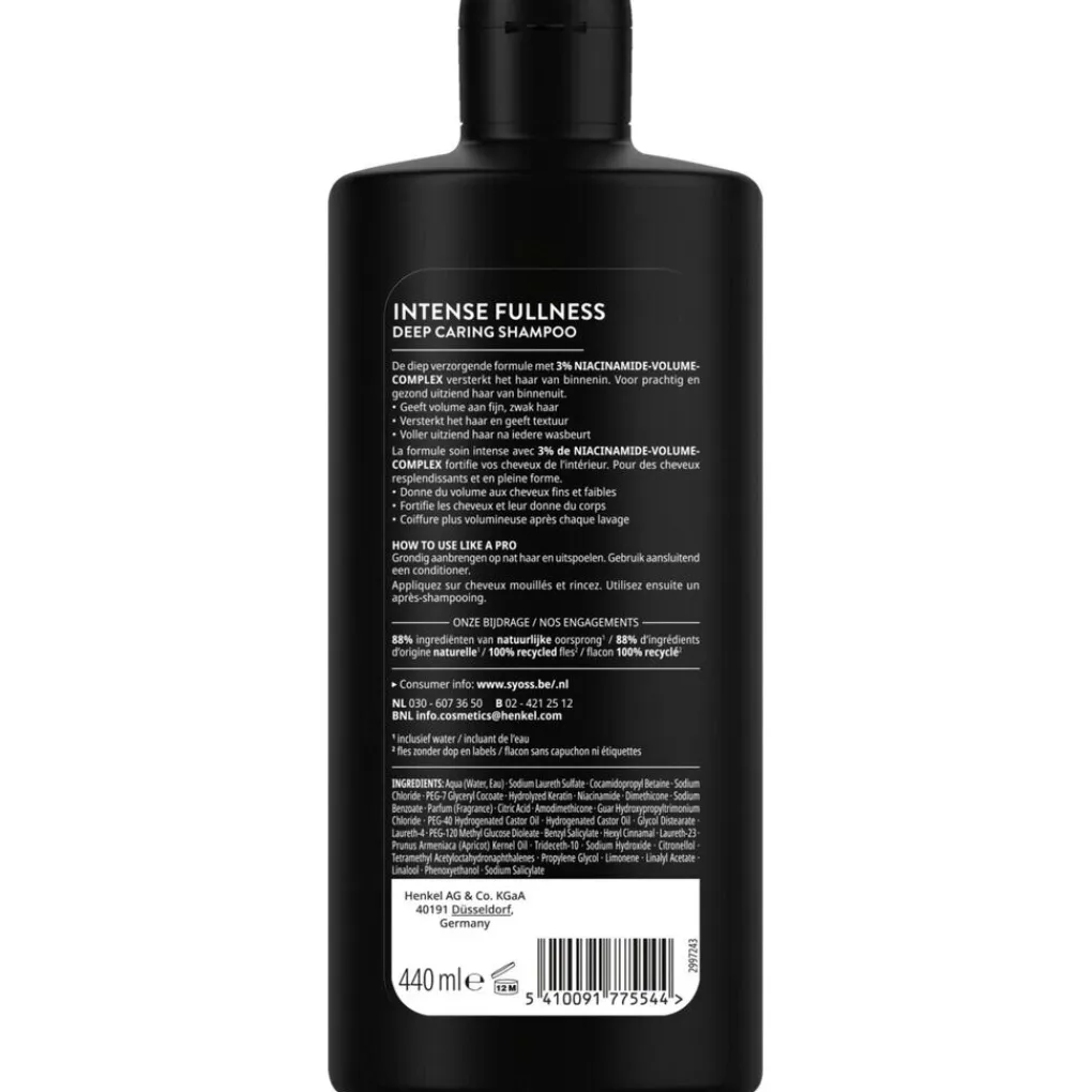 Syoss Shampoo>Intense Fullness Deep Caring Shampoo