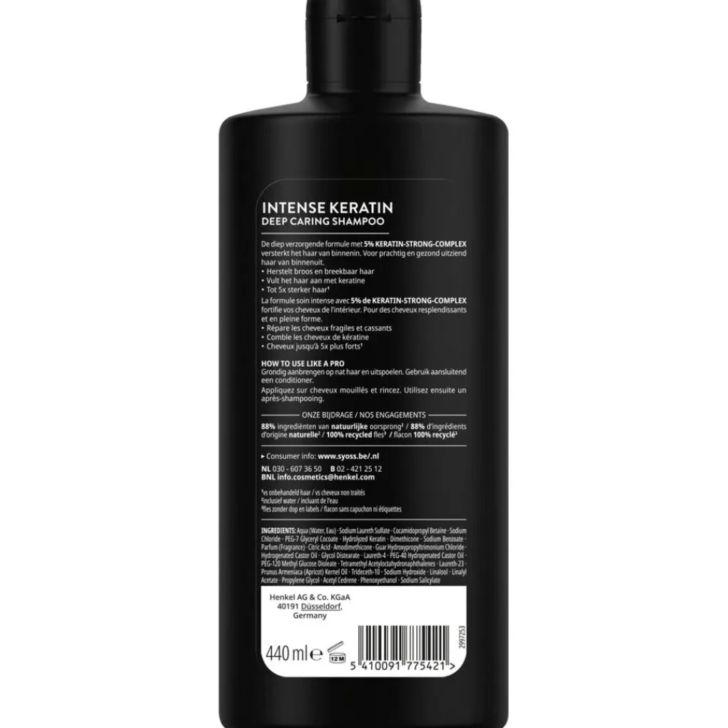 Syoss Shampoo>Intense Keratin Deep Caring Shampoo