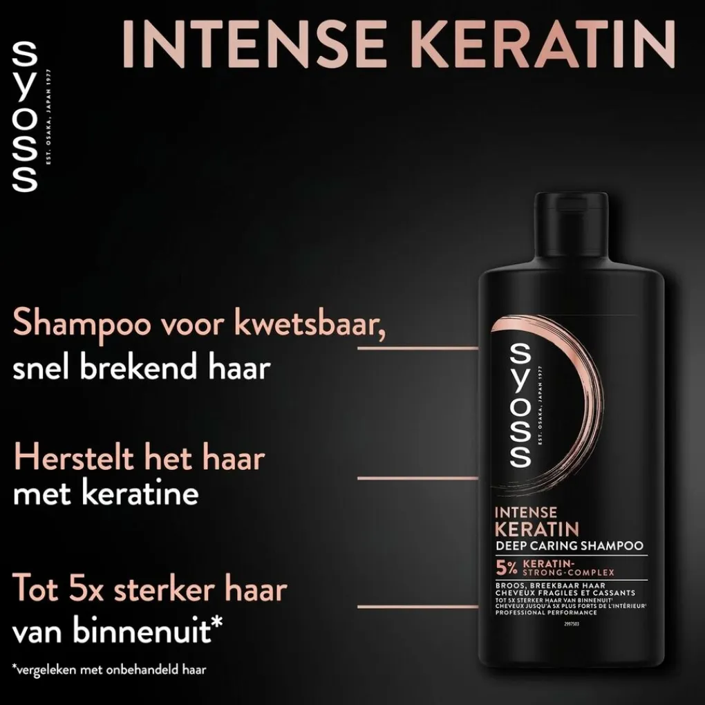 Syoss Shampoo>Intense Keratin Deep Caring Shampoo
