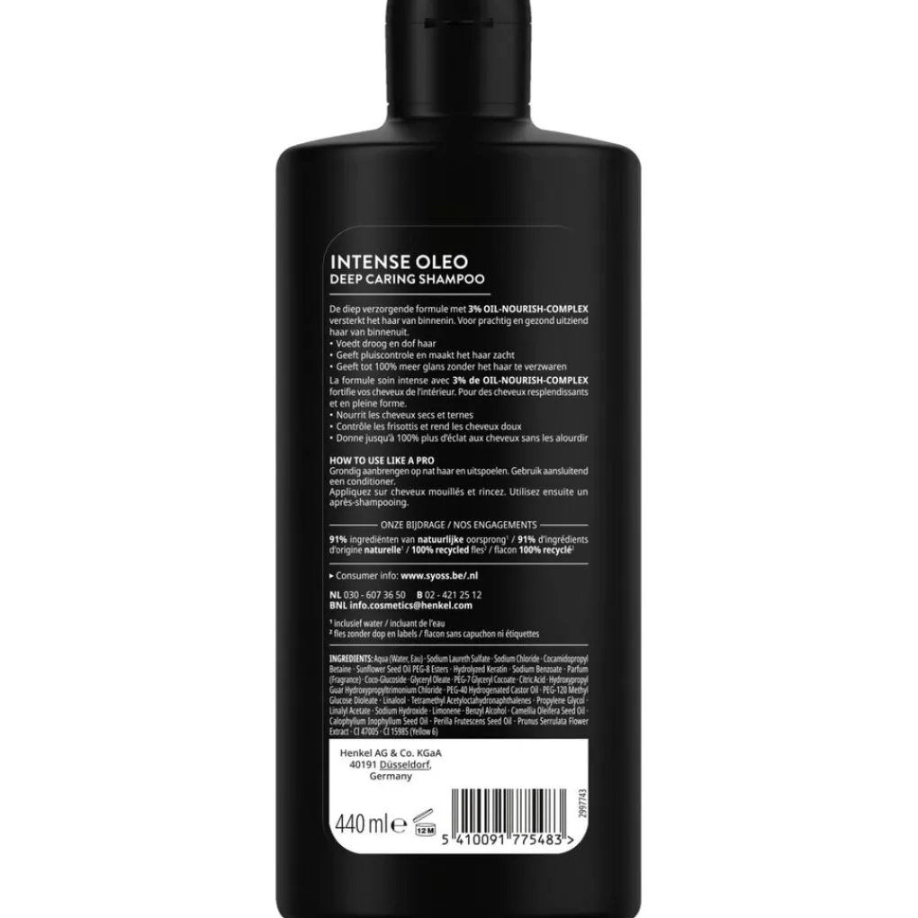 Syoss Shampoo>Intense Oleo Deep Caring Shampoo