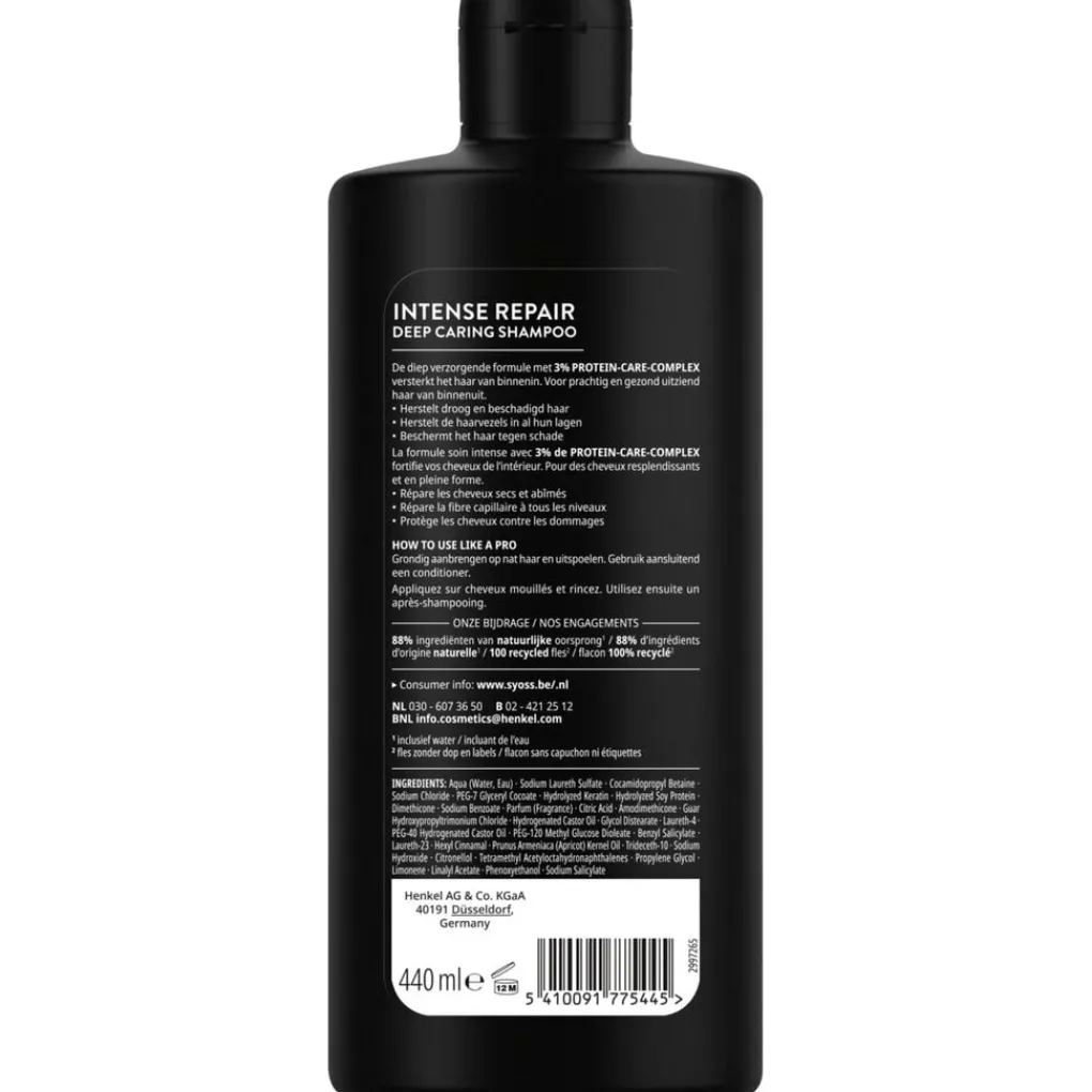 Syoss Shampoo>Intense Repair Deep Caring Shampoo