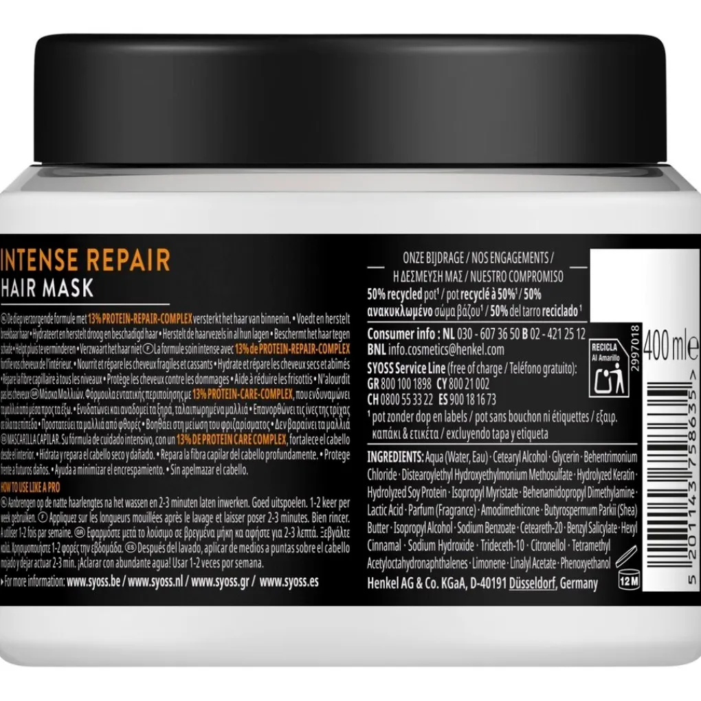 Syoss Haarmasker>Intense Repair Hair Mask