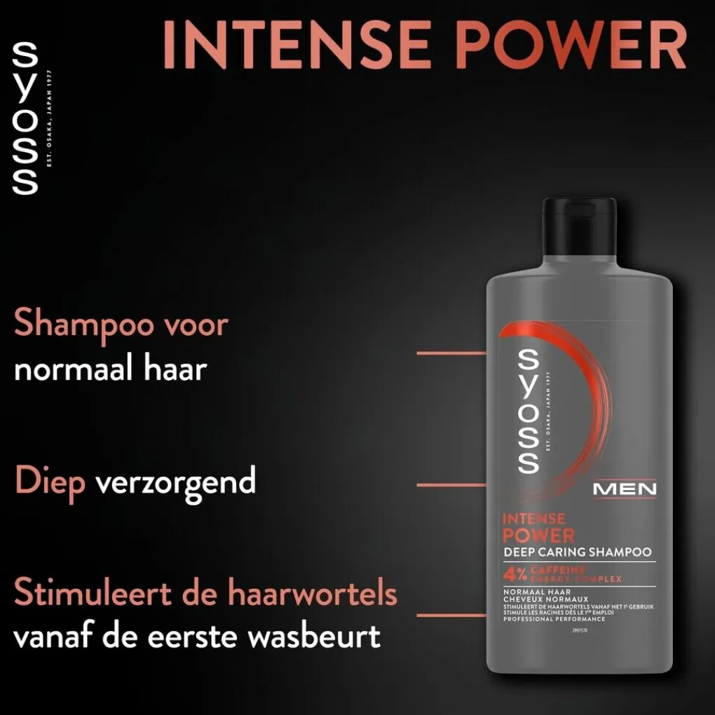 Syoss Shampoo>Men Intense Power Deep Caring Shampoo