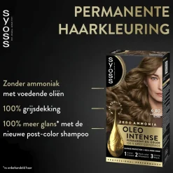 Syoss Haarverf>Oleo Intense 6-80 Caramel Blond Haarkleuring