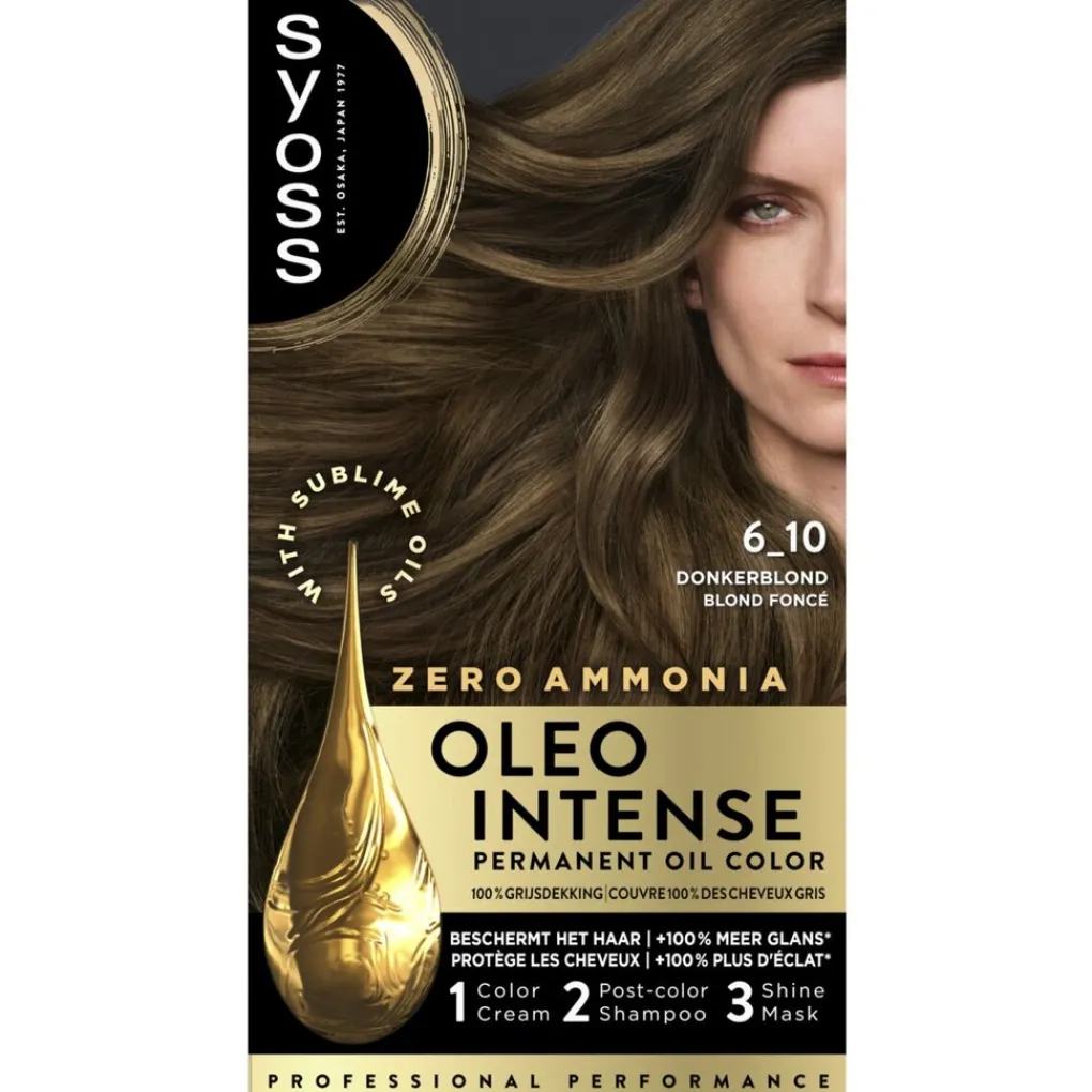 Syoss Haarverf>Oleo Intense 6-10 Donkerblond Haarkleuring
