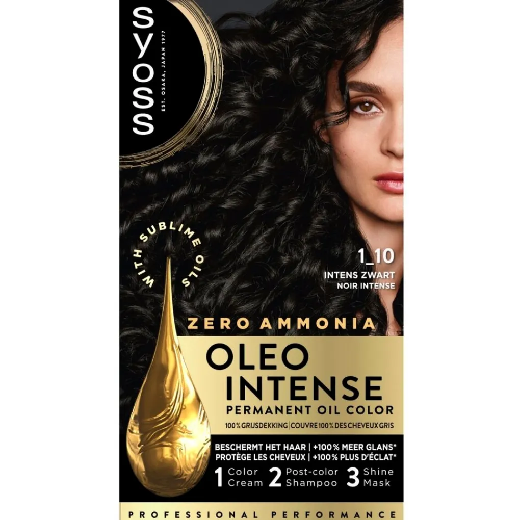 Syoss Haarverf>Oleo Intense 1-10 Intens Zwart Haarkleuring