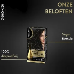 Syoss Haarverf>Oleo Intense 1-10 Intens Zwart Haarkleuring
