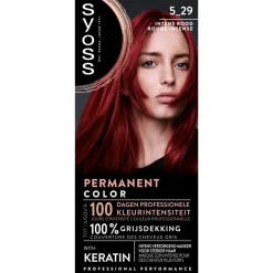 Syoss Haarverf>Permanent Color 5-29 Intens Rood Permanente Haarkleuring