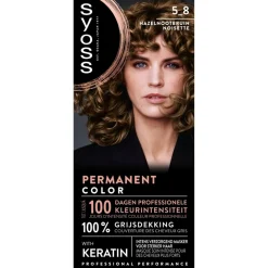 Syoss Haarverf>Salonplex 5-8 Hazelnootbruin Permanente Haarkleuring