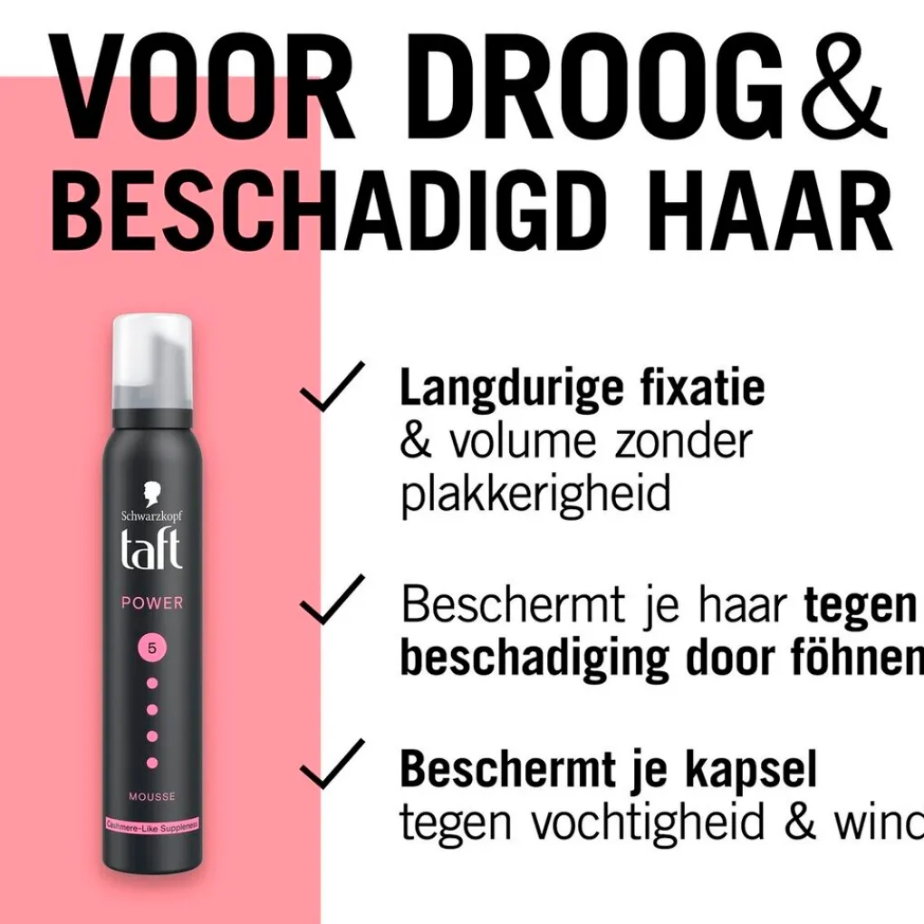 Taft Haarmousse>Hold 5 Power Cashmere Mousse