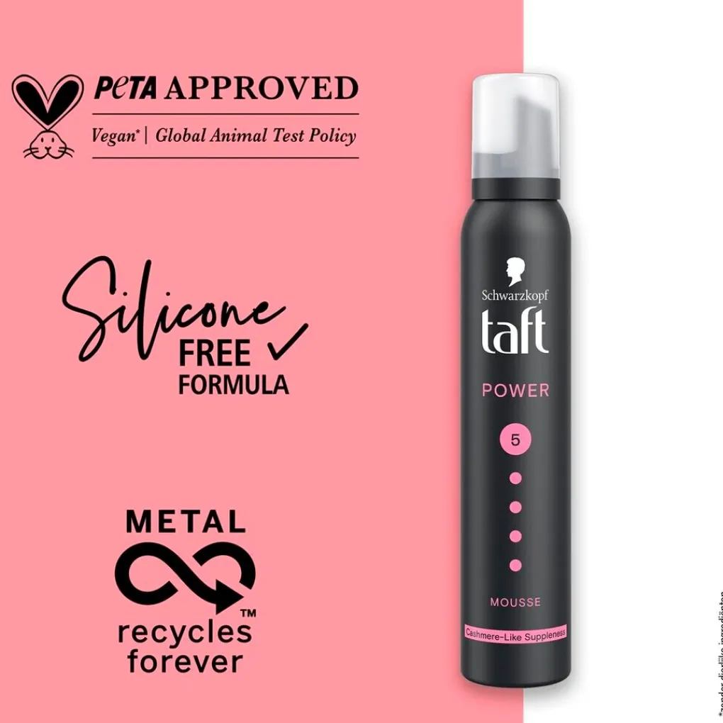 Taft Haarmousse>Hold 5 Power Cashmere Mousse