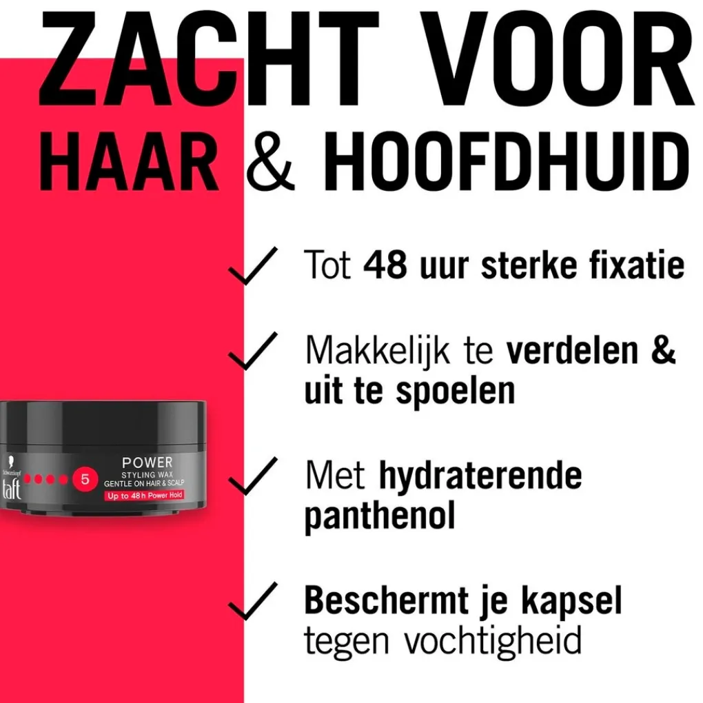 Taft Haarwax>Hold 5 Power Styling Wax