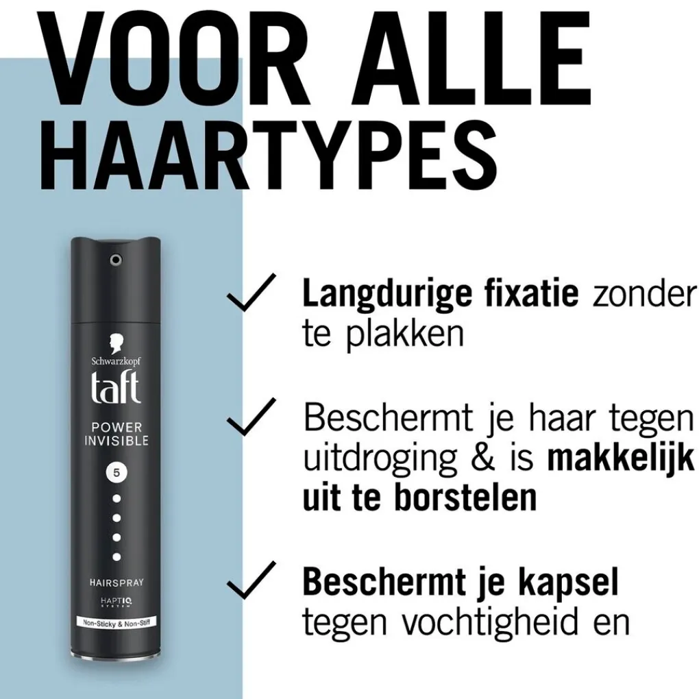 Taft Haarlak>Power Invisible Haarspray