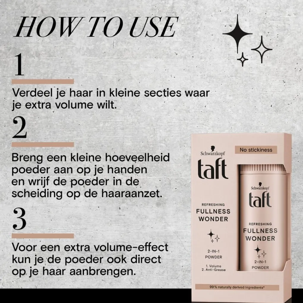 Taft Haarpoeder>Refreshing Fullness Wonder 2-in-1 Poeder