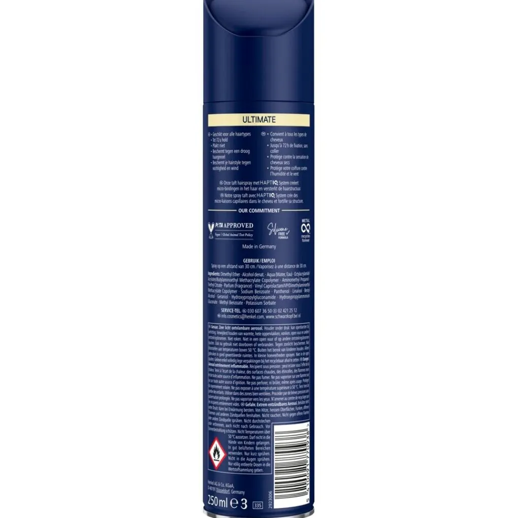 Taft Haarlak>Styling Ultimate Level 5 Haarspray