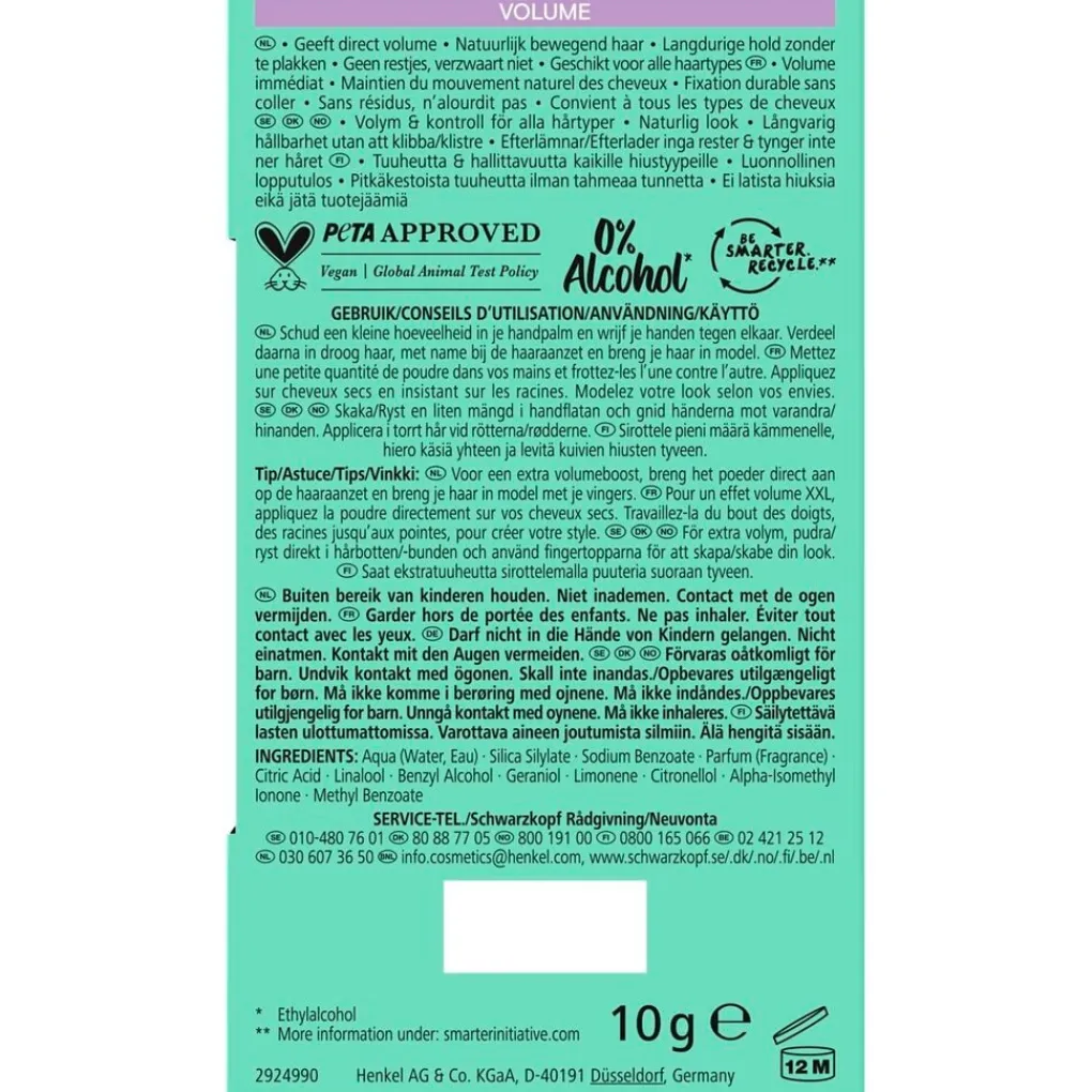 Taft Haarpoeder>Styling Volume Poeder