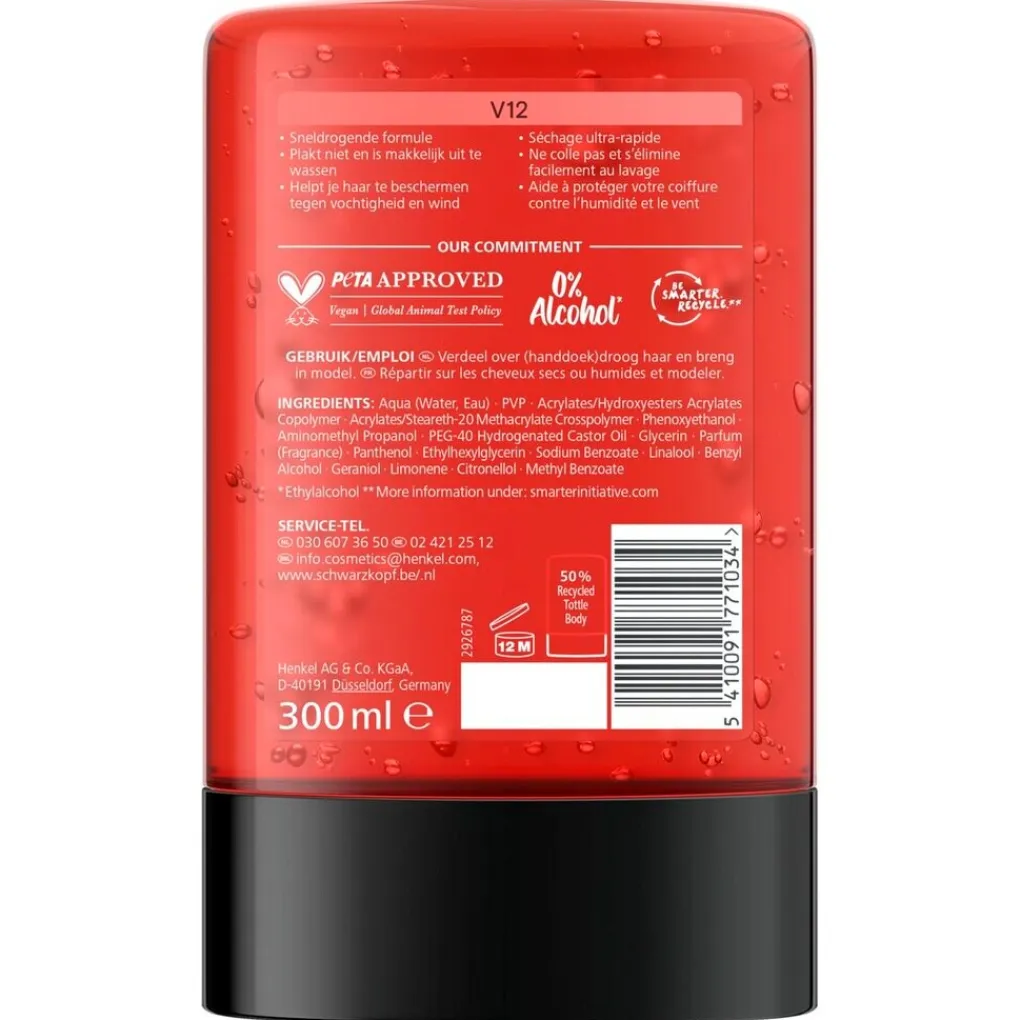 Taft Haargel>V12 Power Styling Gel