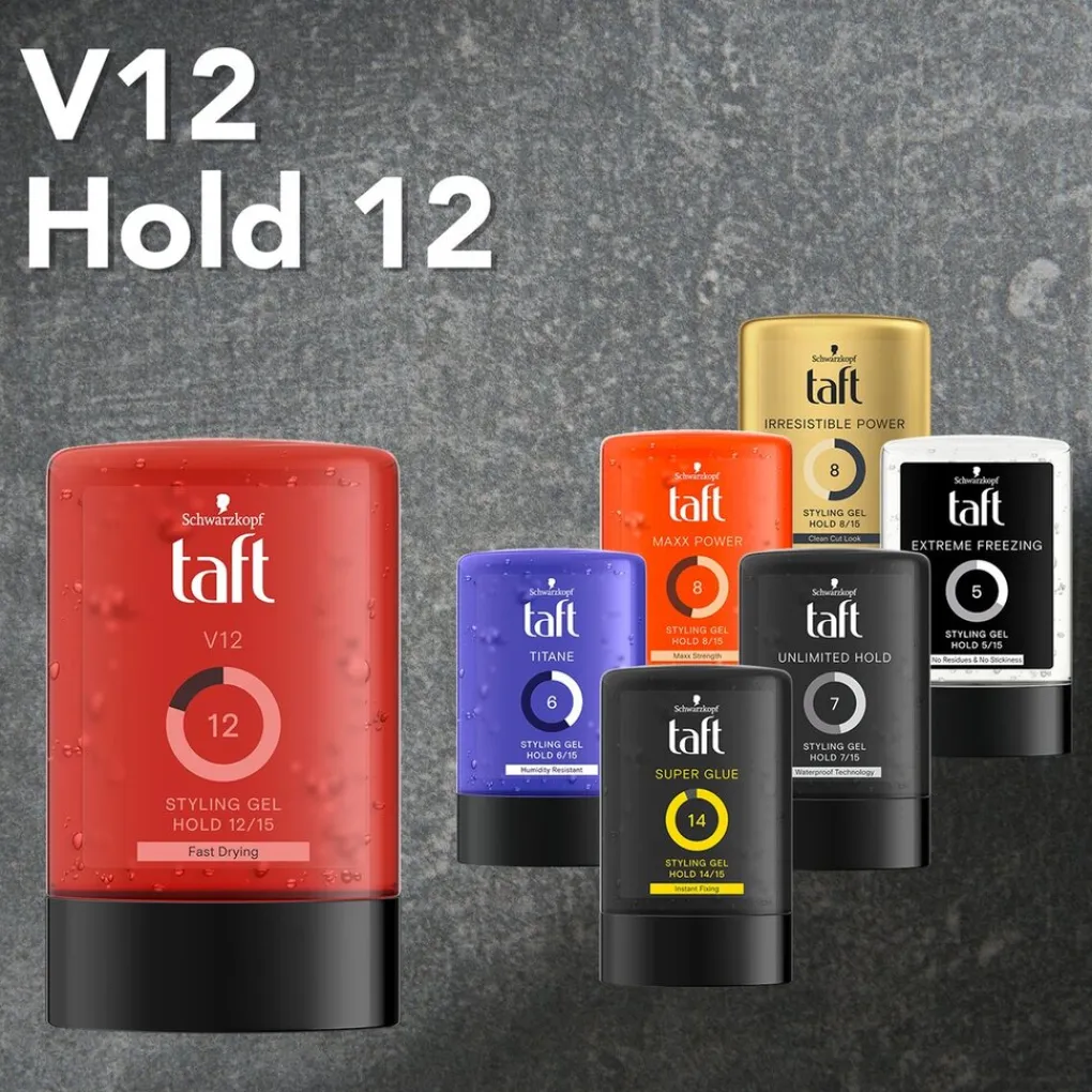 Taft Haargel>V12 Power Styling Gel
