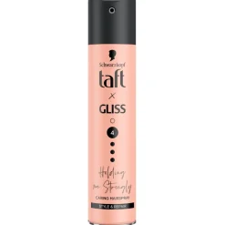 Taft Haarlak>x Gliss Holding Me Strongly Hold 4 Caring Hairspray