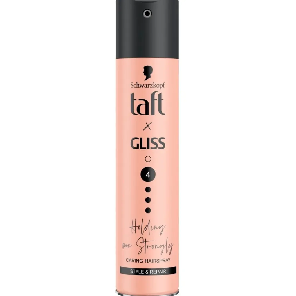 Taft Haarlak>x Gliss Holding Me Strongly Hold 4 Caring Hairspray