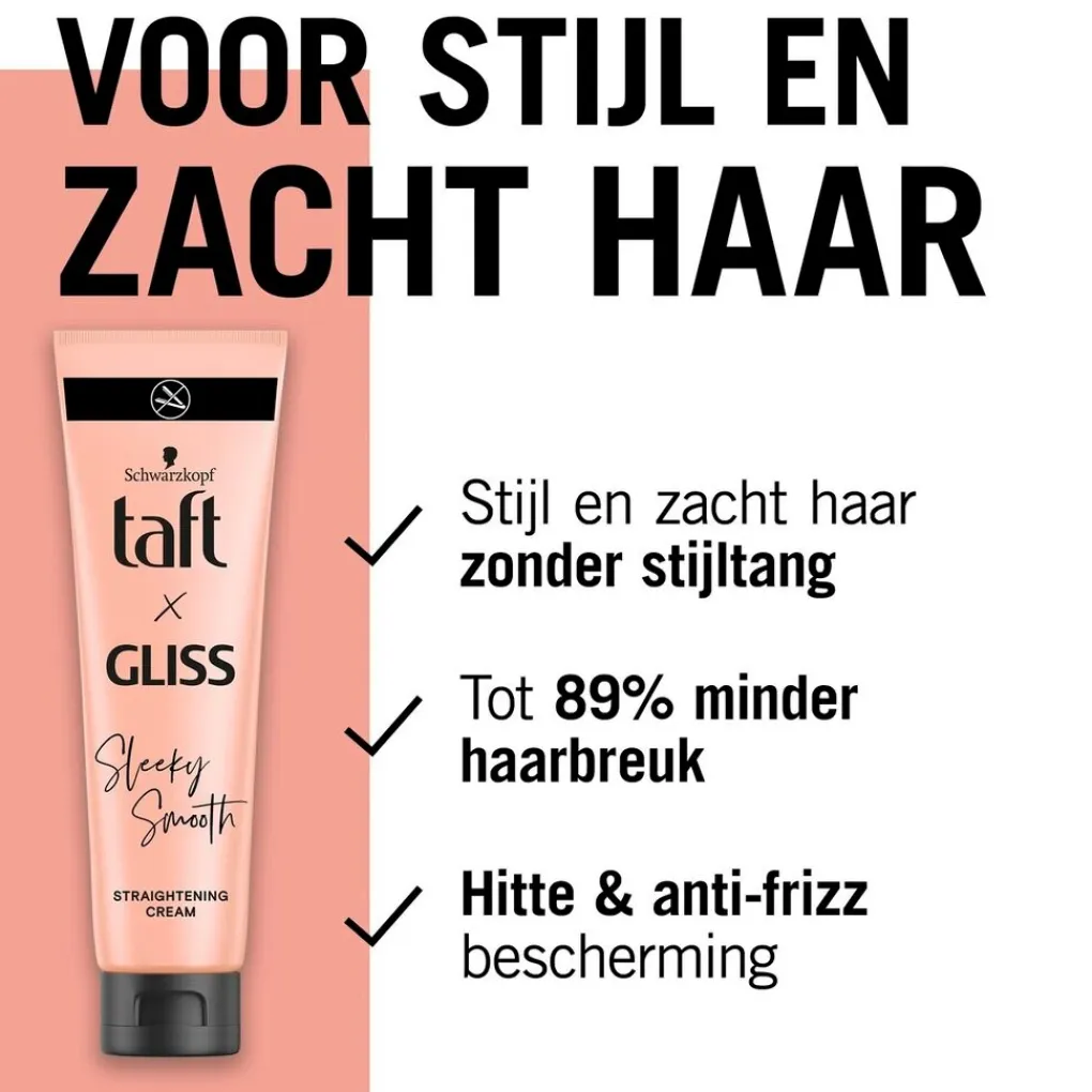 Taft Haarcrème>x Gliss Sleeky Smooth Straightening Cream