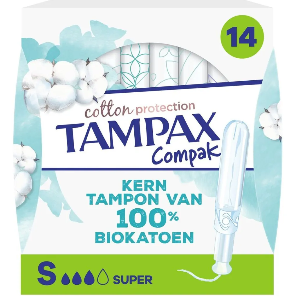 Tampax Tampons>Compak Cotton Protection Super Tampons