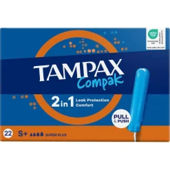 Tampax Tampons>Compak Super Plus Tampons met Inbrenghuls
