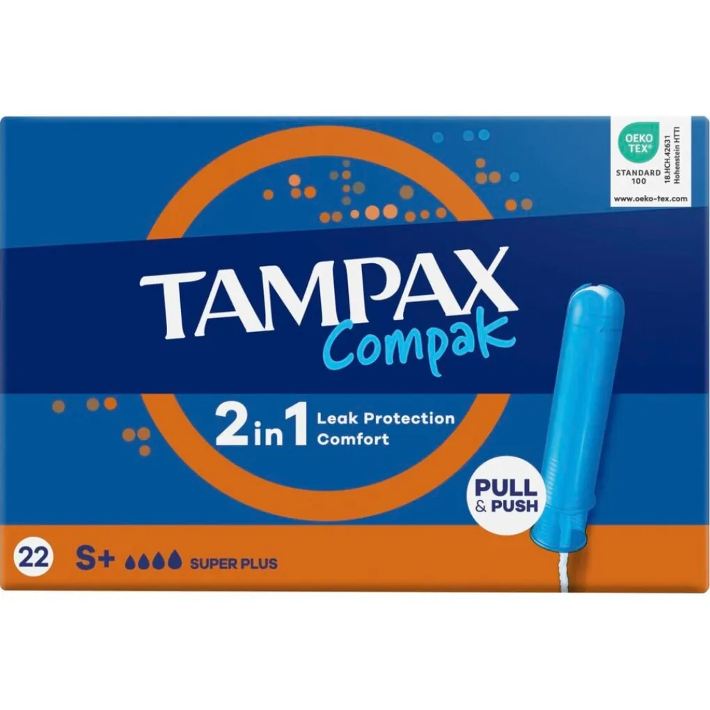 Tampax Tampons>Compak Super Plus Tampons met Inbrenghuls