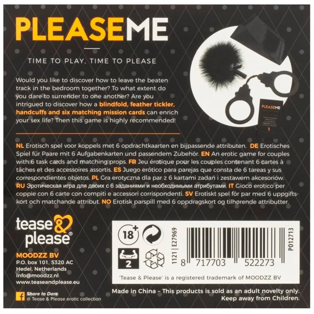Tease & Please Seksspeeltjes>Please Me Spel