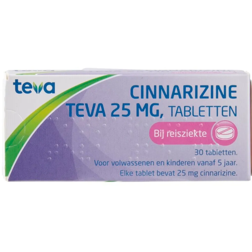 Teva Reisziekte>Cinnarizine 25mg Tabletten